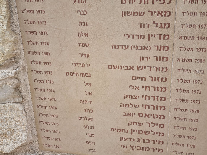 הנצחה של חללי הפלוגה הקיבוצניקים